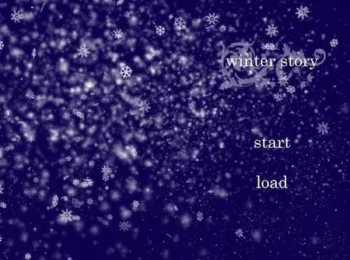 同人原創遊戲《winter story》標題畫面